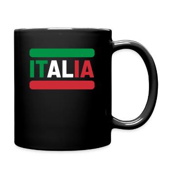 Italie Italie drapeau italien - Mug uni - noir - Droite