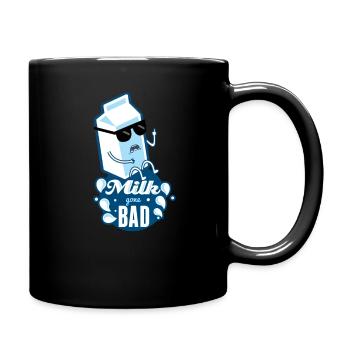 Milk is Bad Milk Gone Bad Funny Shirt - Full Colour Mug - black - Right