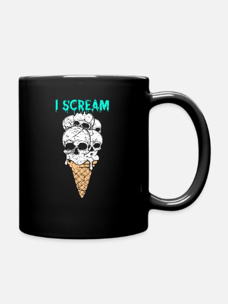Horreur je crie - Mug uni - noir