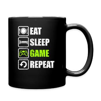 Gaming Gamer Game - Tasse einfarbig - Schwarz - Rechts