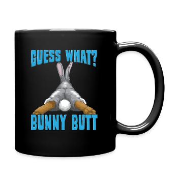 Kanikel Hase Kawaii Kaninchen Rammler Geschenk - Tasse einfarbig - Schwarz - Rechts