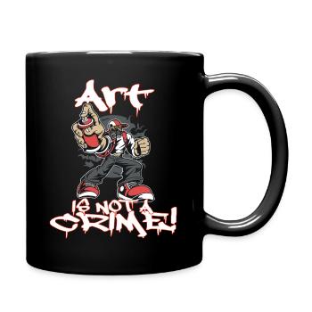 Graffiti Street Art Künstler - Tasse einfarbig - Schwarz - Rechts