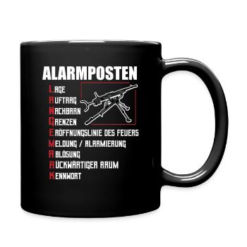 Bundeswehr Alarmposten Ablösegespräch LANGEMARK - Tasse einfarbig - Schwarz - Rechts