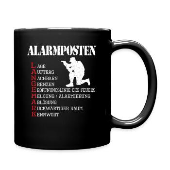 Bundeswehr Alarmposten Ablösegespräch LANGEMARK - Tasse einfarbig - Schwarz - Rechts