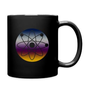 Physics Atom - Full Colour Mug - black - Right