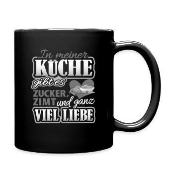 Backen Bäcker Beckerin - Tasse einfarbig - Schwarz - Rechts