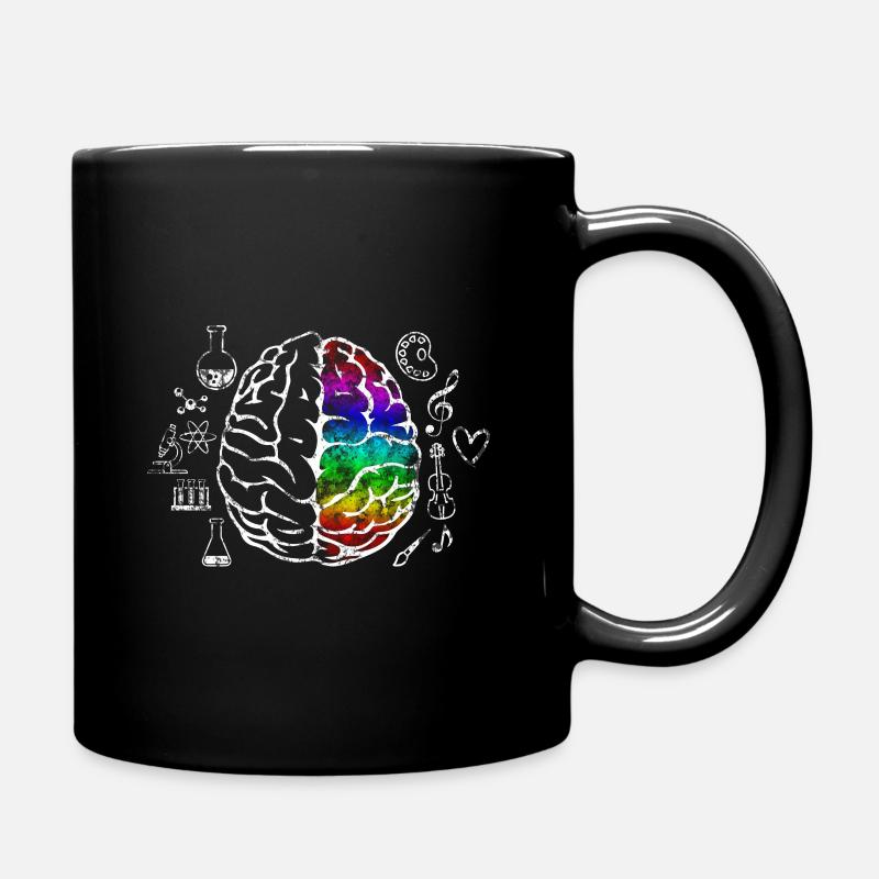 Wissenschaft Gehirn - Tasse einfarbig - Schwarz