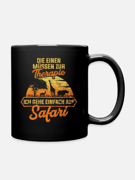 Safari Serengeti - Mug uni - noir