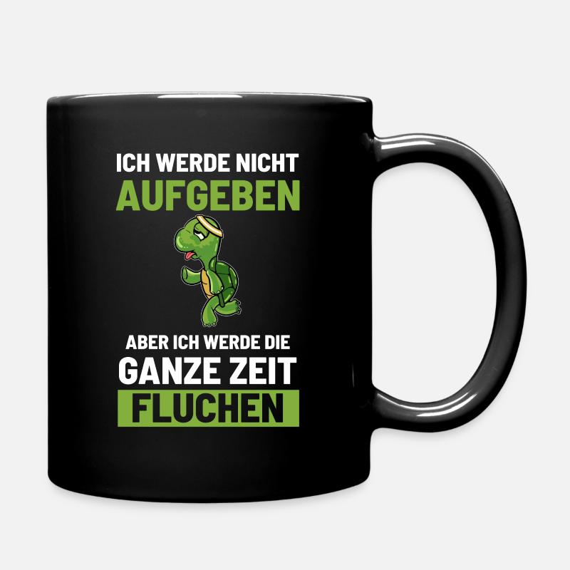 Ich werde nicht aufgeben - Tasse einfarbig - Schwarz