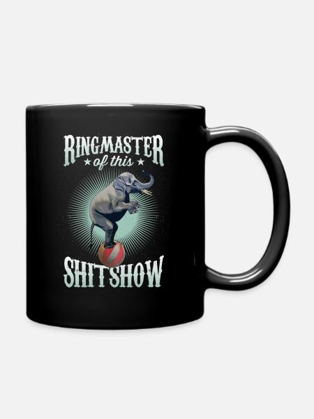 Ringmaster of the Shitshow Design for Chaos Manage - Full Colour Mug - black