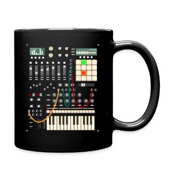 Producteur de musique et musicien électronique - Mug uni - noir - Droite