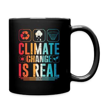 Le changement climatique est réel Réchauffement de la planète - Mug uni - noir - Droite