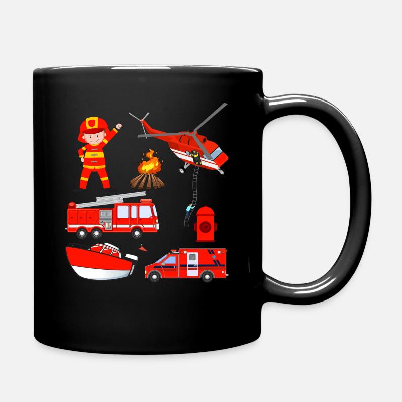 pompiers - Mug uni - noir