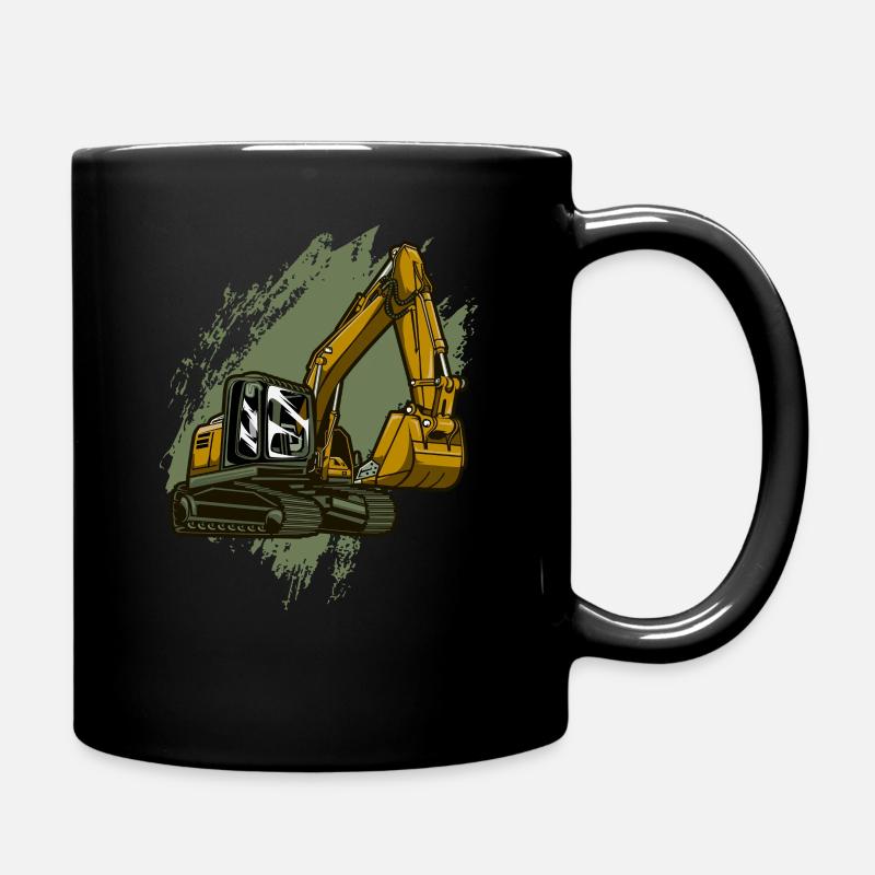 Bagger - Tasse einfarbig - Schwarz