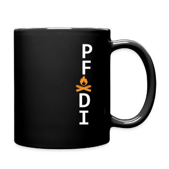 Pfadfi Feuer Pfadfinder - Tasse einfarbig - Schwarz - Rechts