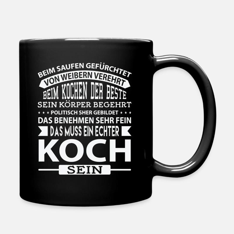 Das Muss Ein Echter Koch Sein - Tasse einfarbig - Schwarz