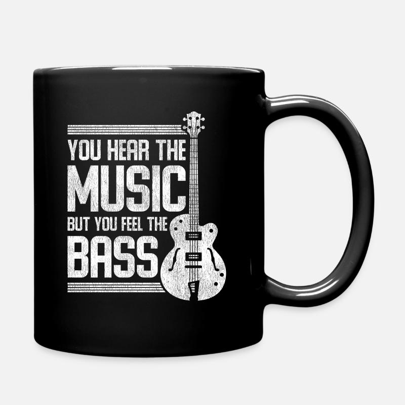 Bass Musik - Tasse einfarbig - Schwarz