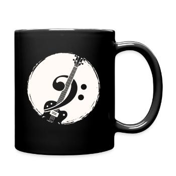 Bassgitarre Gitarrist - Tasse einfarbig - Schwarz - Rechts
