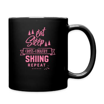 Cross-country skier Cross-country skiing Cross-country skiing Cross-country skiing - Full Colour Mug - black - Right