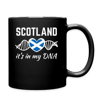 Schottland ist in meiner DNA - Tasse einfarbig - Schwarz - Rechts