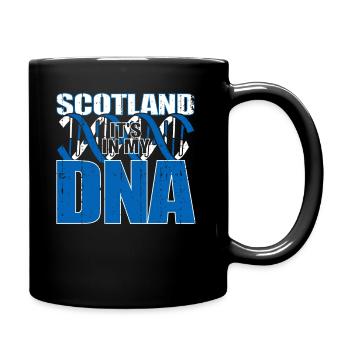 Scotland Scottish Scots Scottish DNA - Full Colour Mug - black - Right