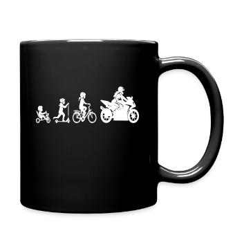 Motocycliste Evolution Supersportler - Mug uni - noir - Droite