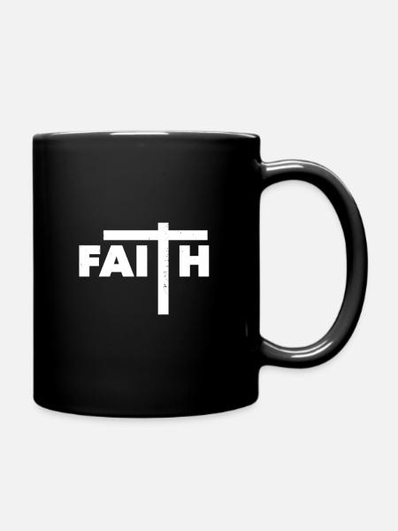 Christianity gift - Full Colour Mug - black