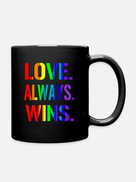 Gay Pride Geschenk - Tasse einfarbig - Schwarz