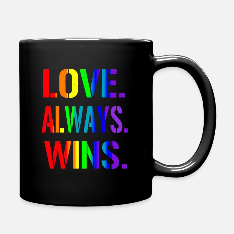 Gay Pride Geschenk - Tasse einfarbig - Schwarz