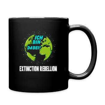 Count me in! Extinction Rebellion - Full Colour Mug - black - Right