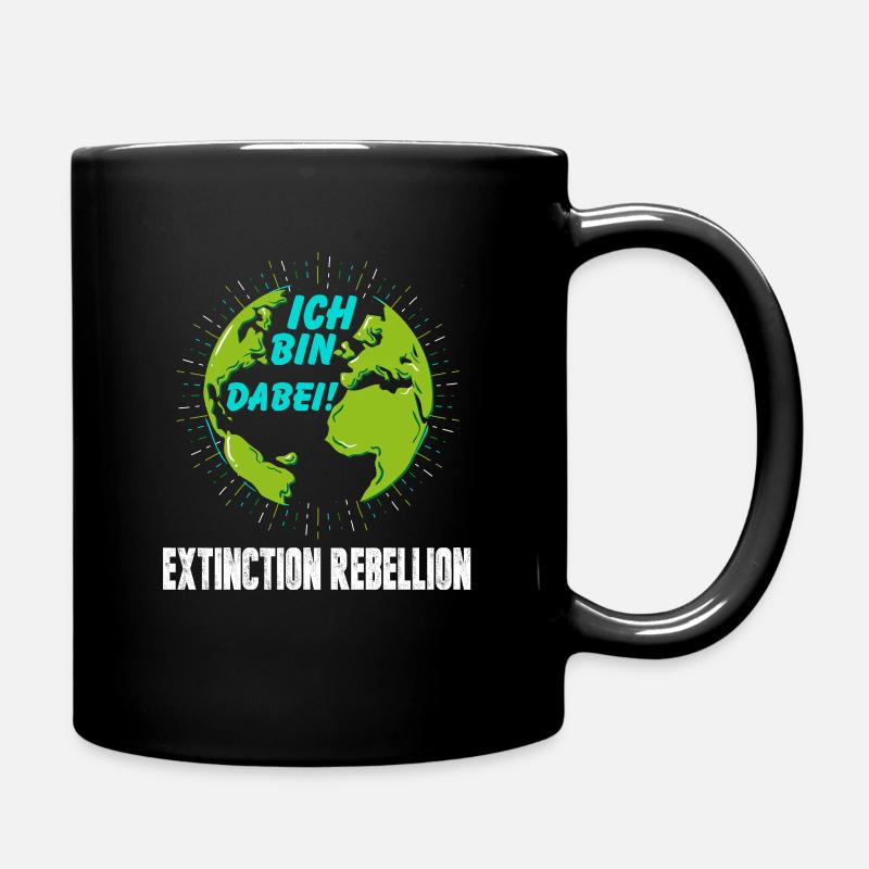 Count me in! Extinction Rebellion - Full Colour Mug - black