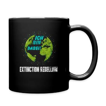 Count me in! Extinction rebellion nature - Full Colour Mug - black - Right