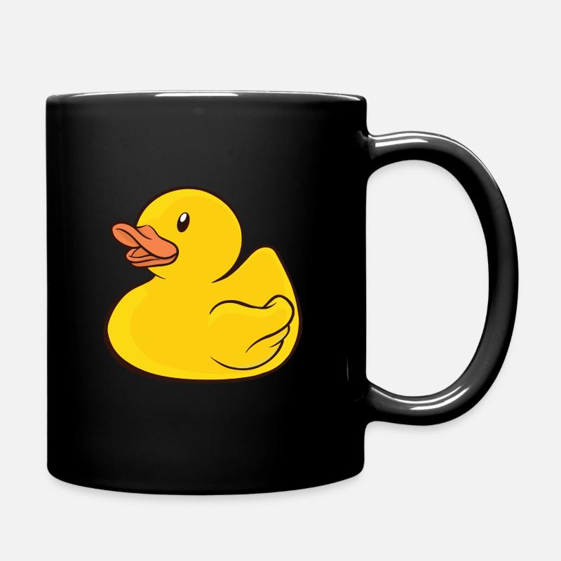 Canard en caoutchouc Canard en caoutchouc - Mug uni - noir