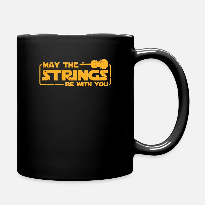 Geige - Tasse einfarbig - Schwarz