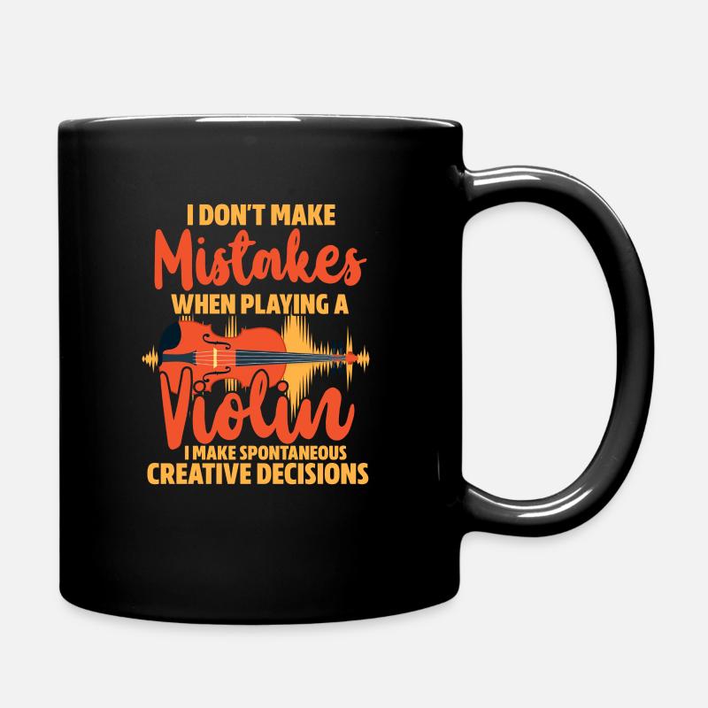Violine - Tasse einfarbig - Schwarz