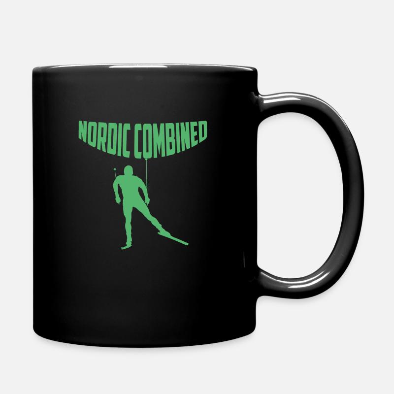 Nordische Kombination - Tasse einfarbig - Schwarz