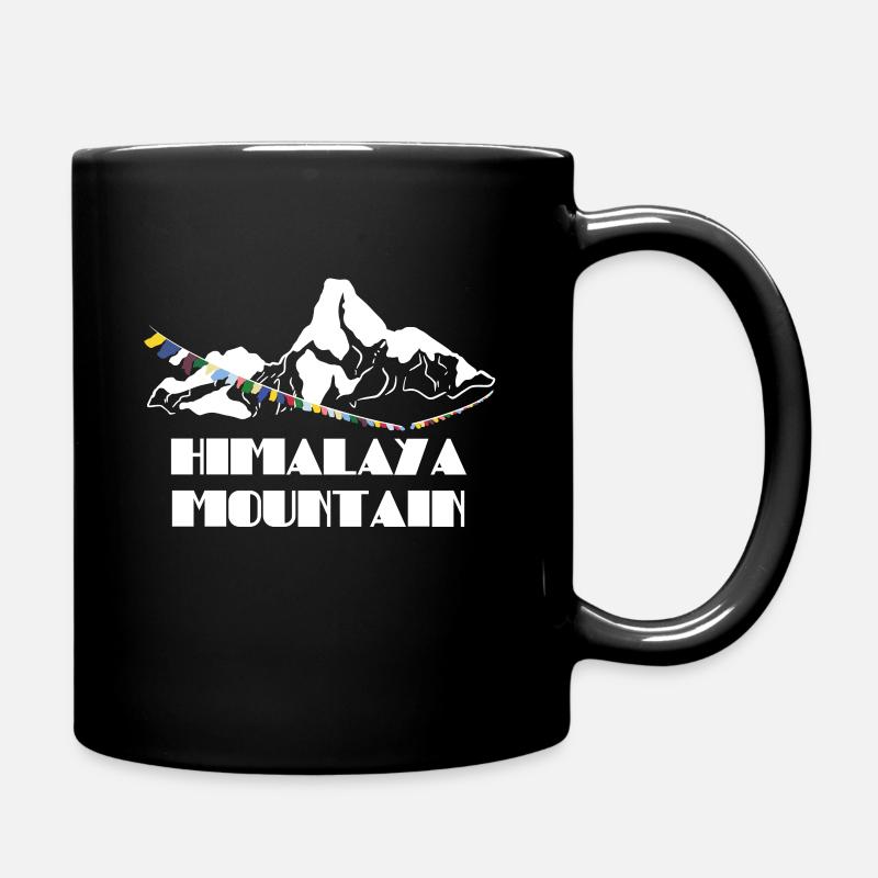 Himalaya Geschenk - Tasse einfarbig - Schwarz