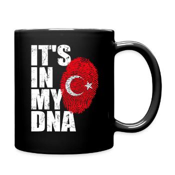 Drapeau turc drapeau turc empreinte ADN - Mug uni - noir - Droite