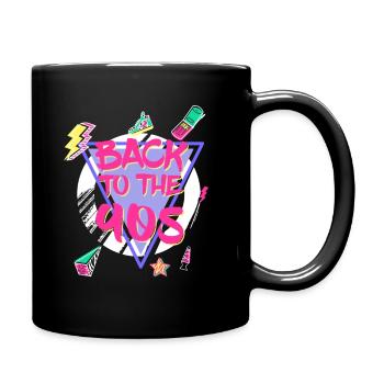 90s retro gift - Full Colour Mug - black - Right