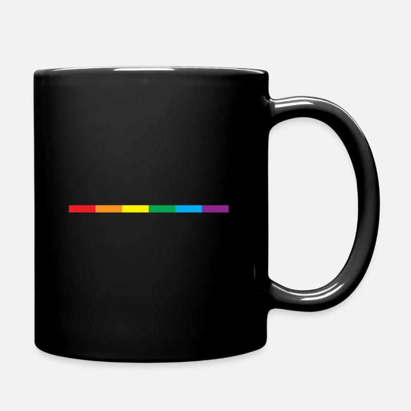Gay Pride Geschenk - Tasse einfarbig - Schwarz
