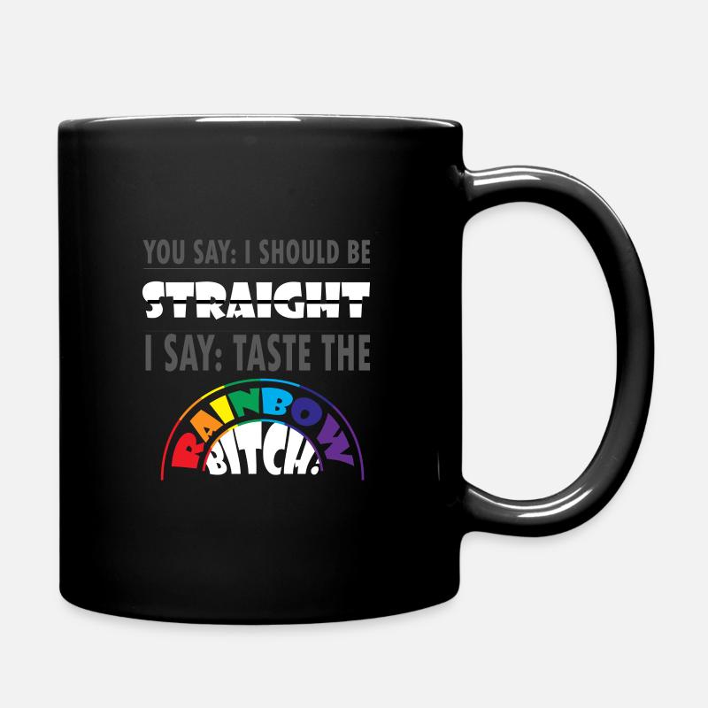 Gay Pride Geschenk - Tasse einfarbig - Schwarz