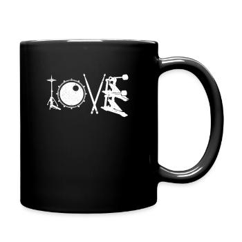 Drums Love - Full Colour Mug - black - Right