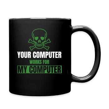 DevOps Cyber Security Hacker IT Admin Geschenke - Tasse einfarbig - Schwarz - Rechts