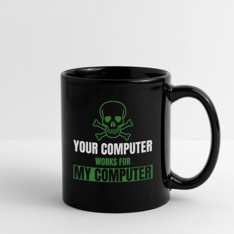 DevOps Cyber Security Hacker IT Admin Geschenke Tasse einfarbig