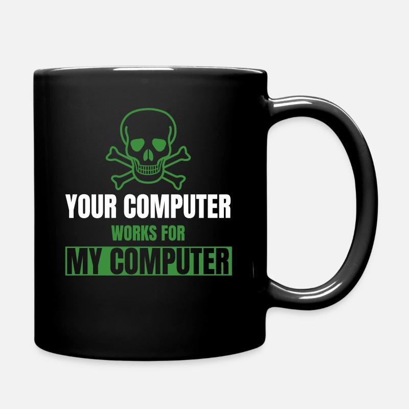 Cadeaux de DevOps Cyber Security Hacker IT Admin - Mug uni - noir