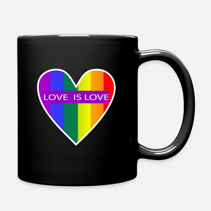 Gay Pride Geschenk - Tasse einfarbig - Schwarz