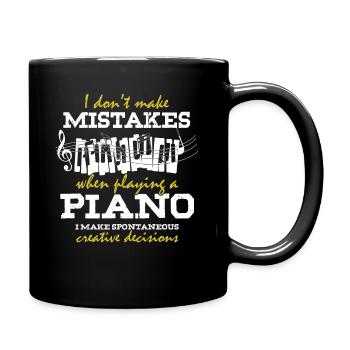 Playing The Piano - le piano - Mug uni - noir - Droite