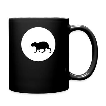 Capybara and Moon TEE - Tasse einfarbig - Schwarz - Rechts