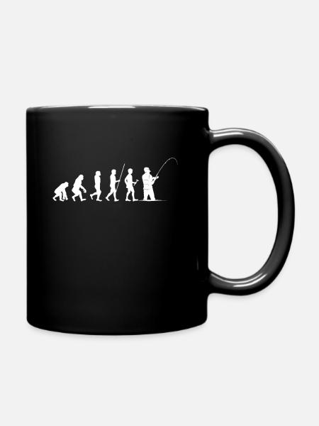 Fischentwicklung Coole Geschenk-Kunst - Tasse einfarbig - Schwarz