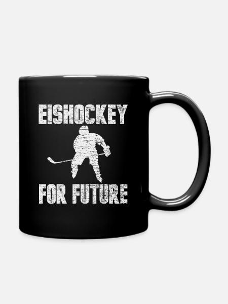 Eishockey - Tasse einfarbig - Schwarz